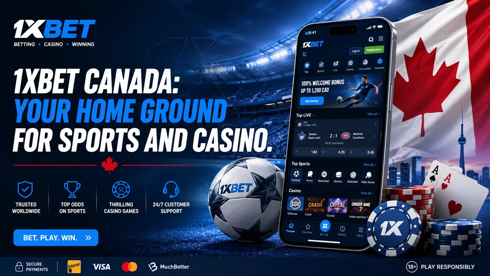 1xBet — 1xBet Canada: Your Home Ground For Sports And Casino